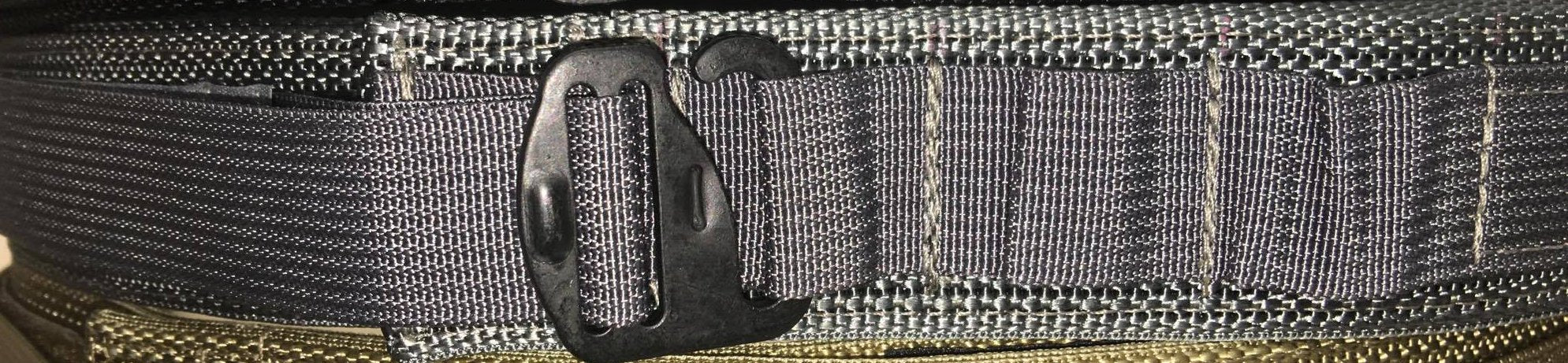 Gray Base EDC Low Profile Belt Without Velcro Lining - Size 56" to 60"