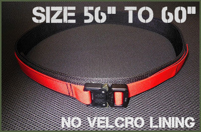 Gray Base EDC Belt With Velcro Lining - Size 56" to 60"
