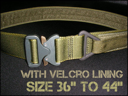 1.75" Cobra Rigger's Belt With Velcro Lining - Size 36" to 44"