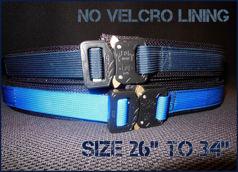 EDC Belt Without Velcro Lining - Blue Line Collection - Size 26" to 34"