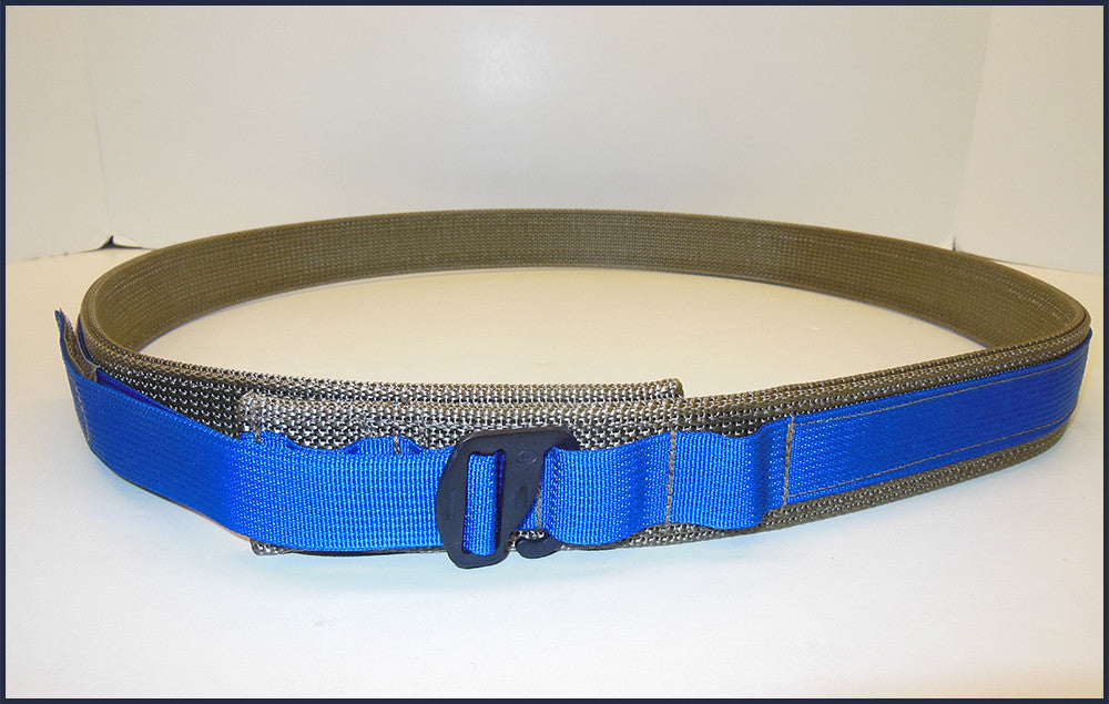 EDC Low Profile Belt With Velcro Lining - Blue Line Collection - Size 26" to 34"