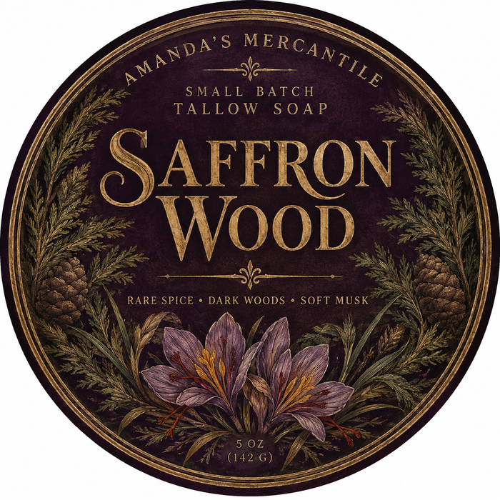 Saffron Wood Soap