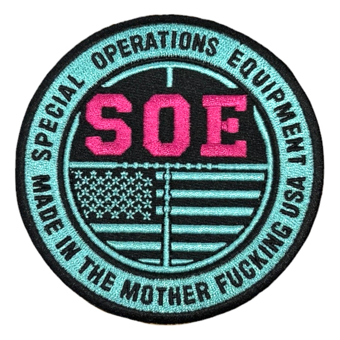 Tiff/Pink Round Logo Patch