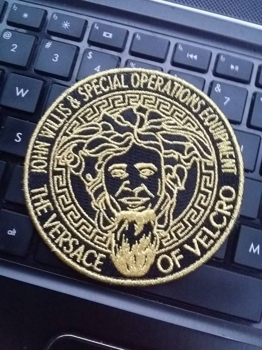 Versace of velcro woven patch