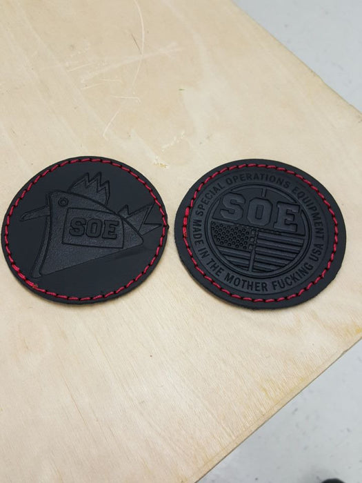 Combat Cock leather patch