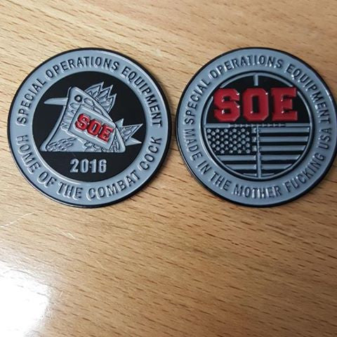 SOE/Combat cock Challenge coin numbered 001-250