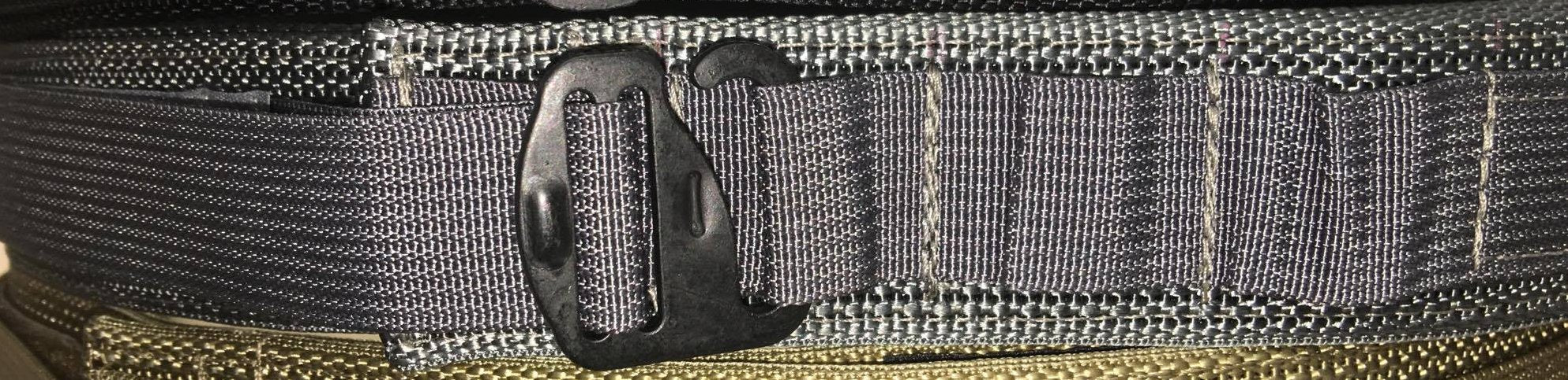 Gray base EDC Low Profile Belt Without Velcro Lining - Size 26" to 34"