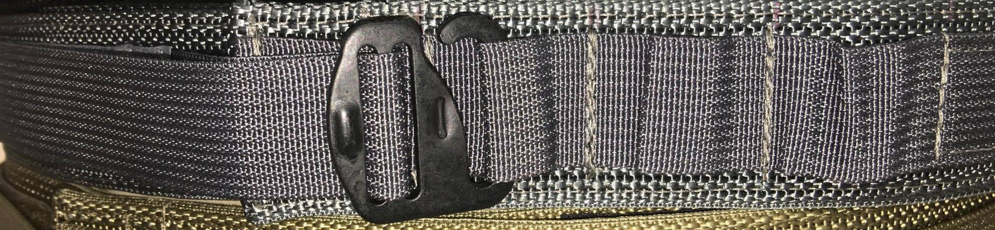 Gray Base EDC Low Profile Belt Without Velcro Lining - Size 36" to 44"