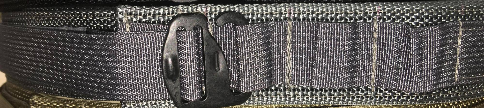 Gray Base EDC Low Profile Belt Without Velcro Lining - Size 46" to 54"