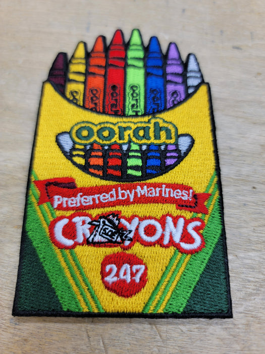 Marine corp birthday Crayons patch