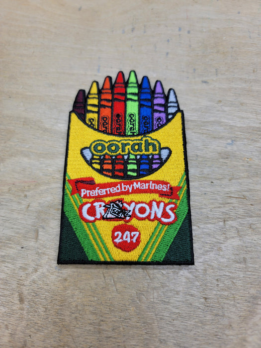 Marine corp birthday Crayons patch