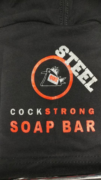 Red logo Cock Strong soap bar T-shirt
