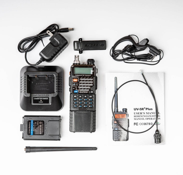 SOE Extended Battery Radio Pouch  with the UV-5R Essentials Kit  from Radio Made Easy