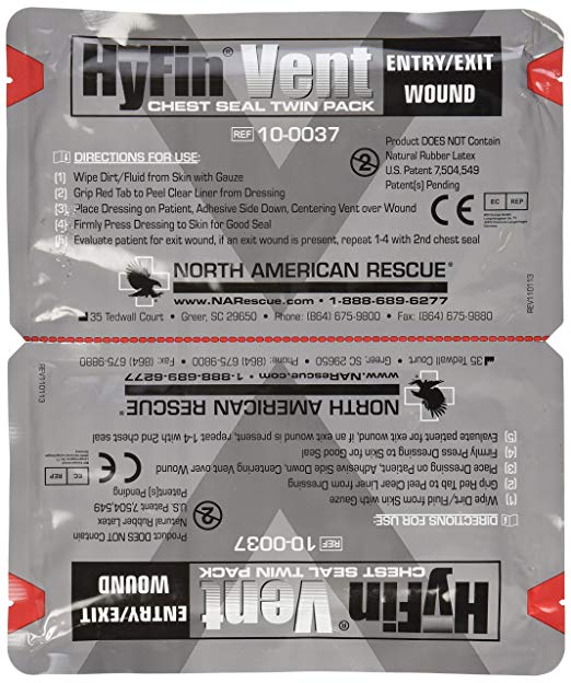 Hyfin Chest Seal 2 pack