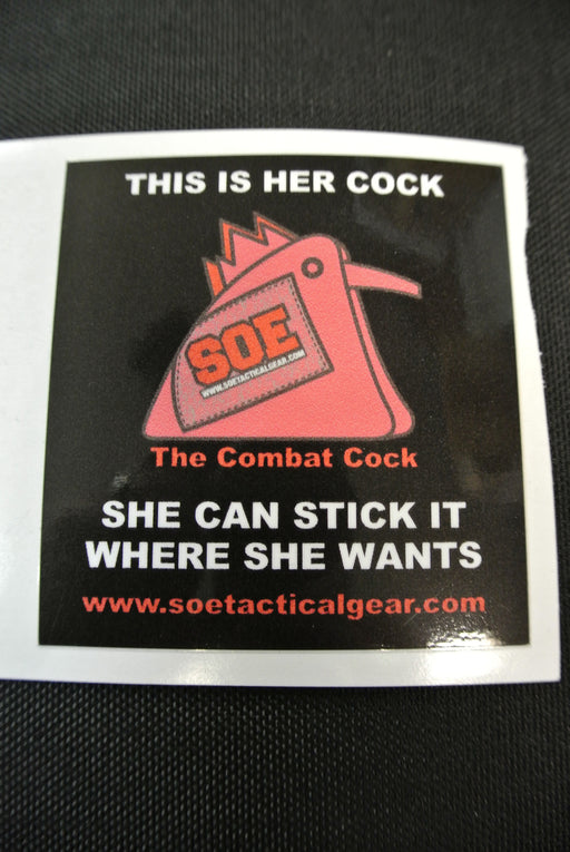 Her Cock Sticker 3.5" tall x 3.25" wide