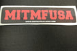 MITMFUSA logo sticker 1.5" tall x 7.5" long
