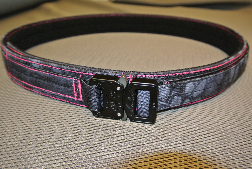 Typhon/Typhon fully wrapped EDC belt with HOT Pink thread