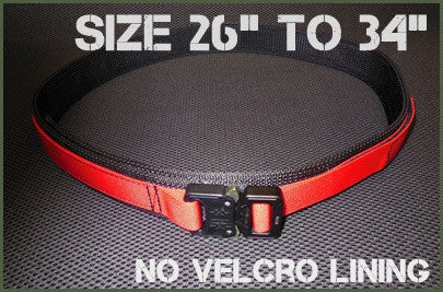 Gray Base EDC Belt Without Velcro Lining - Size 26" to 34"