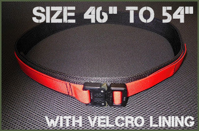 Gray Base EDC Belt With Velcro Lining - Size 46" to 54"