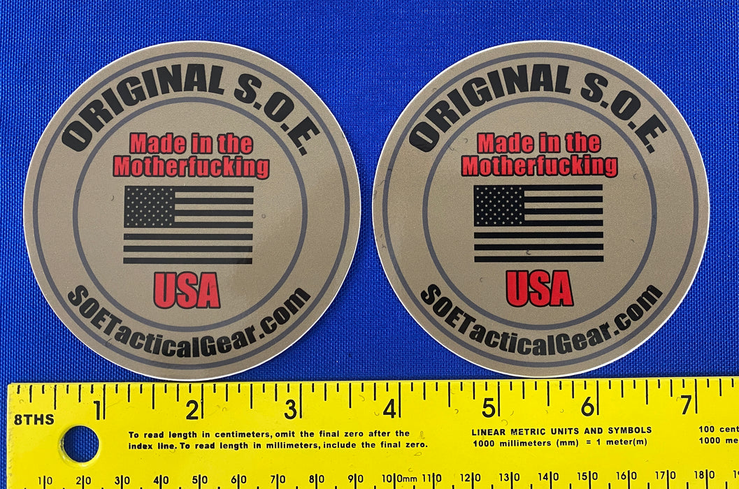 Original S.O.E Round Sticker — Special Operations Equipment