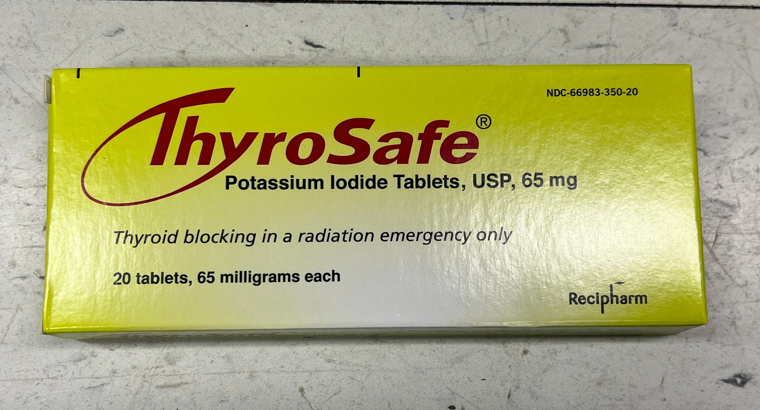 ThyroSafe Potassium Iodide tablets — Special Operations Equipment