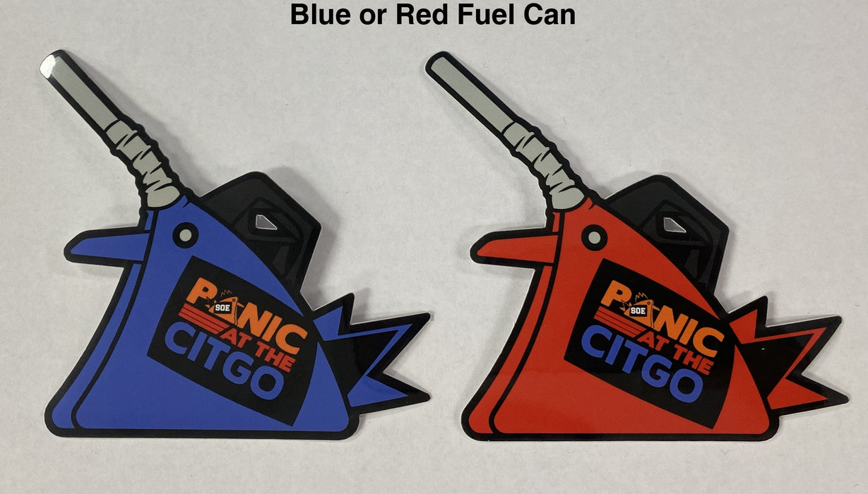 Panic at the Citgo Gas Can Stickers