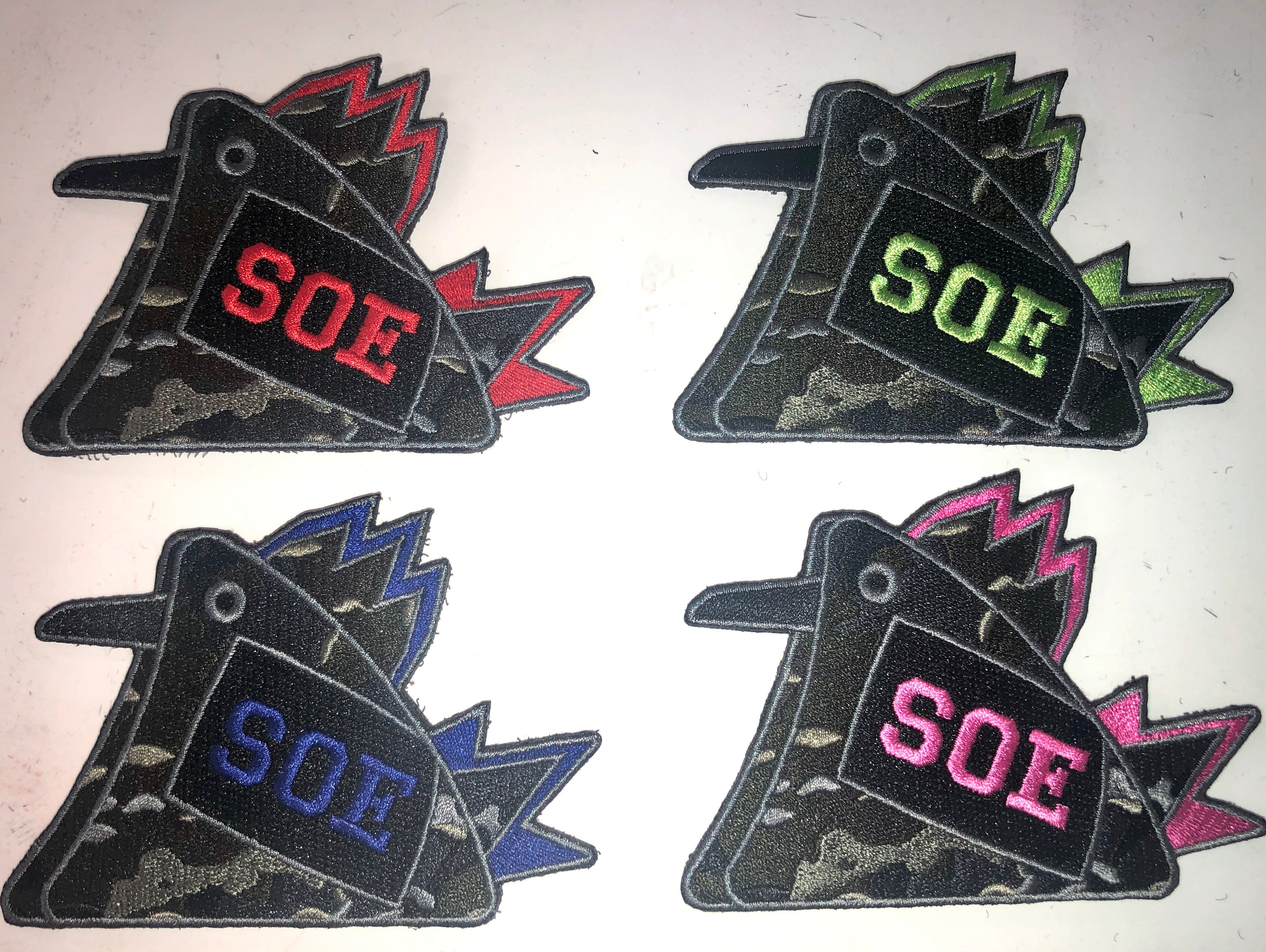 Multicam Black Cock Patches — Special Operations Equipment