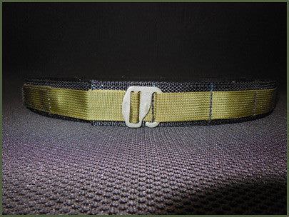 Gray Base EDC Low Profile Belt With Velcro Lining - Size 26" to 34"