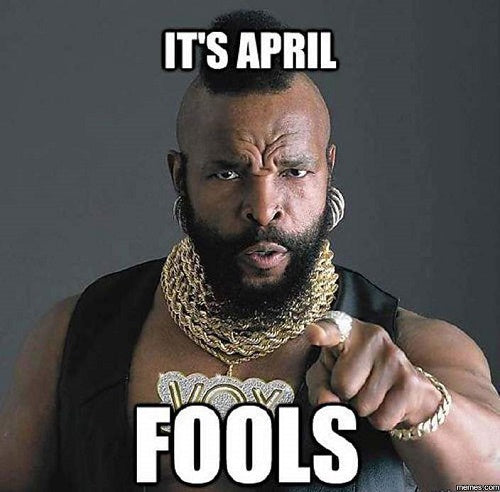 April Fools Item.